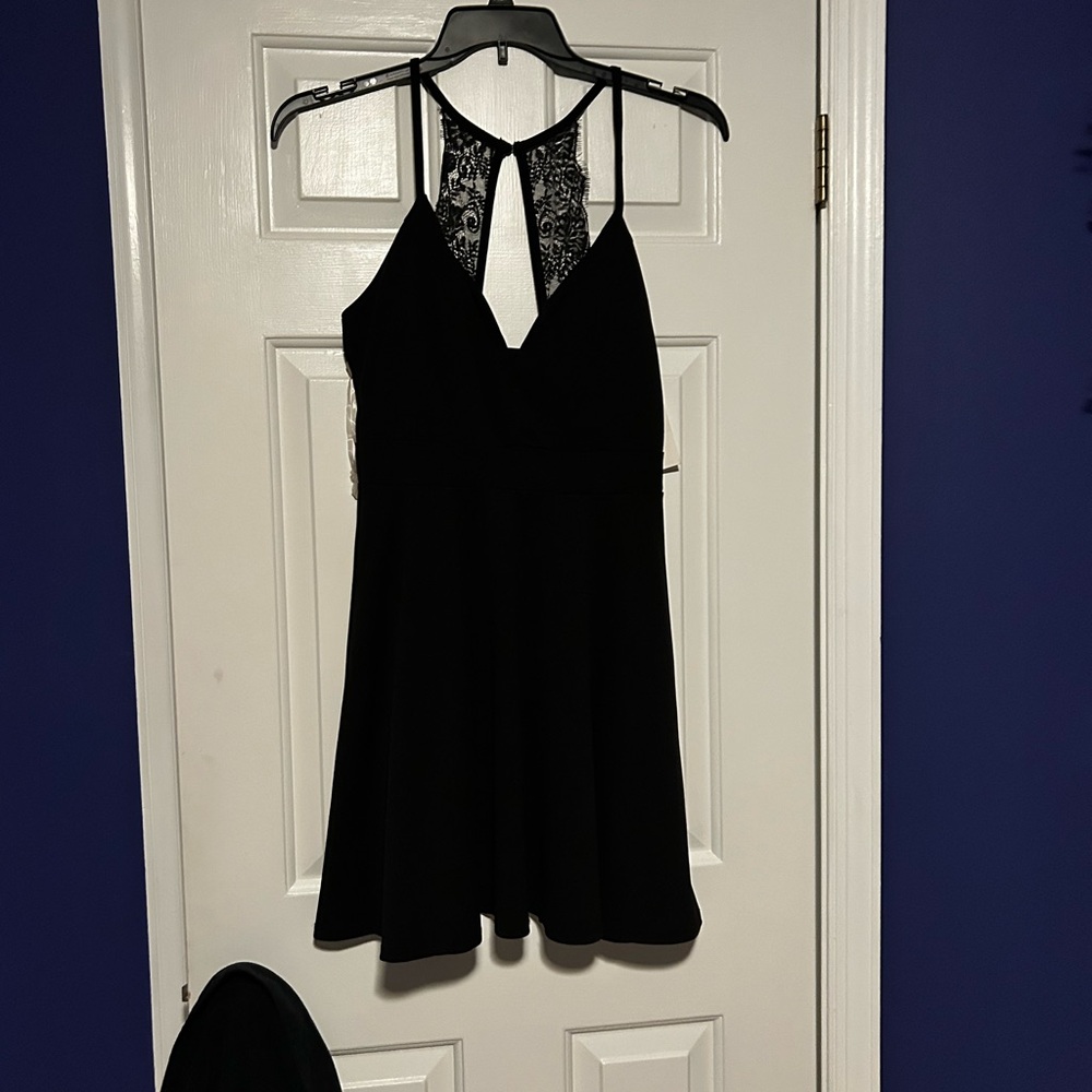 Black Lace-back Dress